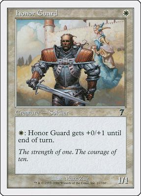 Honor Guard card from 7th Edition