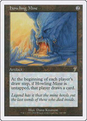 Howling Mine card from 7th Edition