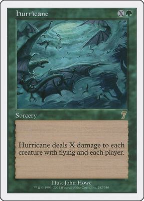 Hurricane card from 7th Edition