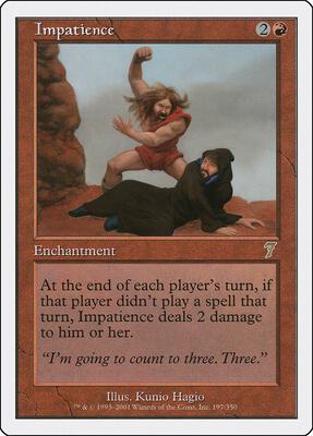 Impatience card from 7th Edition