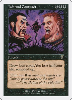 Infernal Contract card from 7th Edition