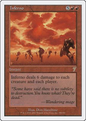Inferno card from 7th Edition