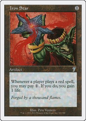 Iron Star card from 7th Edition