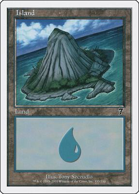 Island (335) card from 7th Edition