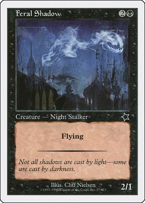 Feral Shadow card from Starter 1999