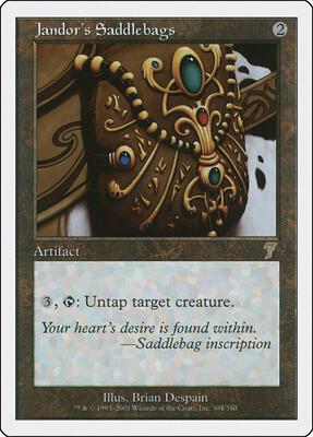 Jandor's Saddlebags card from 7th Edition