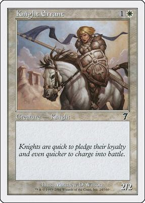 Knight Errant card from 7th Edition