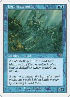 Lord of Atlantis card from 7th Edition