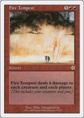 Fire Tempest card from Starter 1999