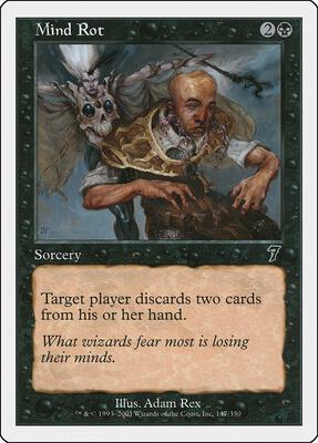 Mind Rot card from 7th Edition