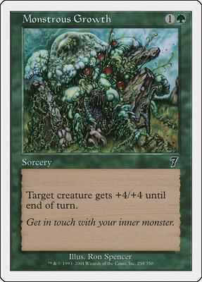Monstrous Growth card from 7th Edition