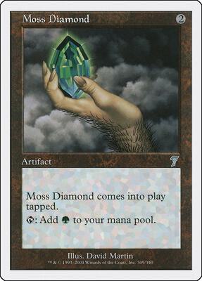 Moss Diamond card from 7th Edition
