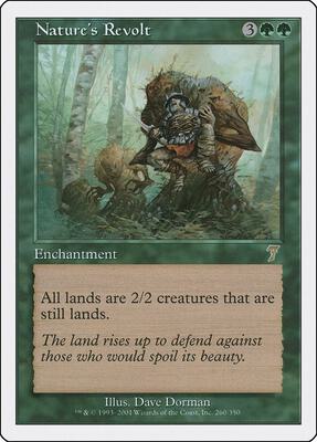 Nature's Revolt card from 7th Edition