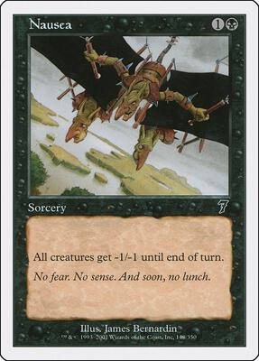 Nausea card from 7th Edition