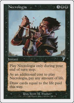 Necrologia card from 7th Edition
