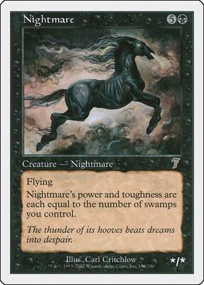 Nightmare card from 7th Edition