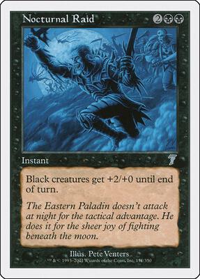 Nocturnal Raid card from 7th Edition
