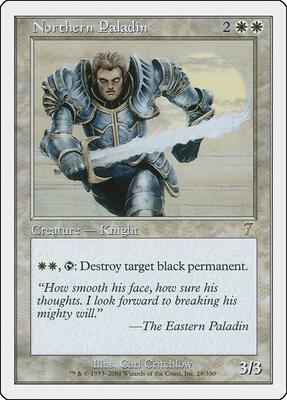 Northern Paladin card from 7th Edition