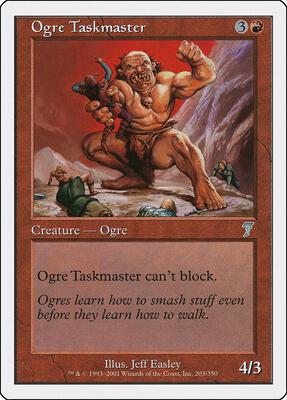 Ogre Taskmaster card from 7th Edition