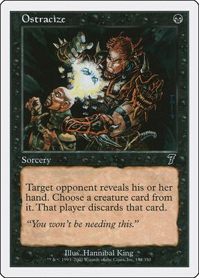 Ostracize card from 7th Edition