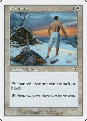 Pacifism card from 7th Edition