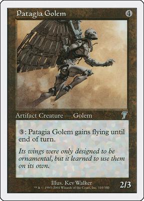 Patagia Golem card from 7th Edition