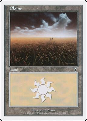 Plains (344) card from 7th Edition
