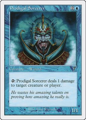 Prodigal Sorcerer card from 7th Edition