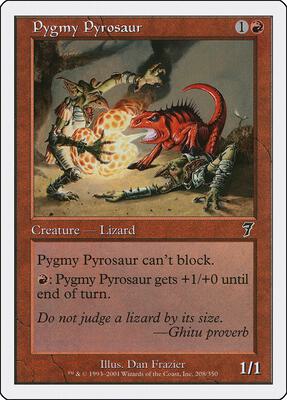 Pygmy Pyrosaur card from 7th Edition