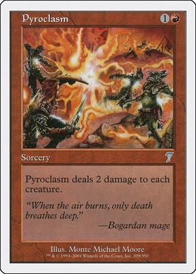 Pyroclasm card from 7th Edition