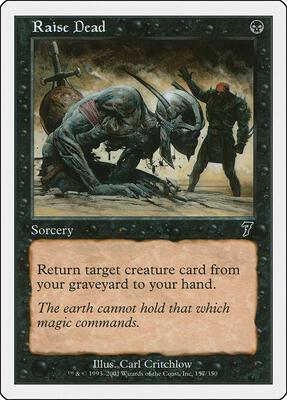 Raise Dead card from 7th Edition
