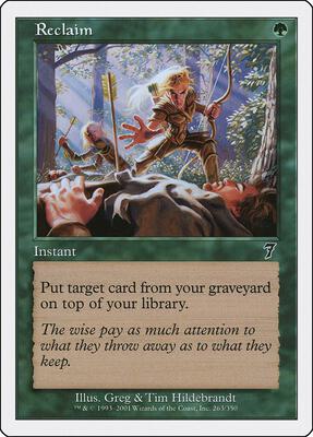 Reclaim card from 7th Edition