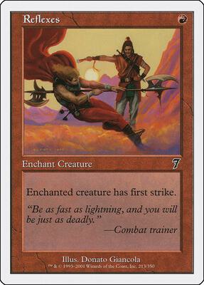 Reflexes card from 7th Edition