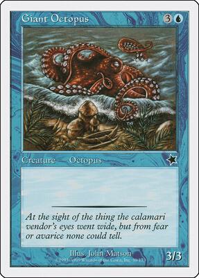 Giant Octopus card from Starter 1999