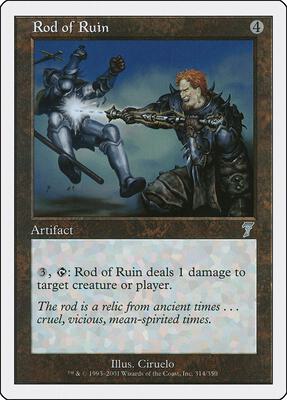 Rod of Ruin card from 7th Edition