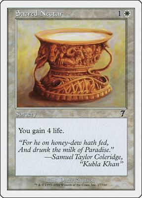 Sacred Nectar card from 7th Edition