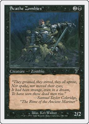 Scathe Zombies card from 7th Edition