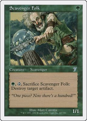 Scavenger Folk card from 7th Edition