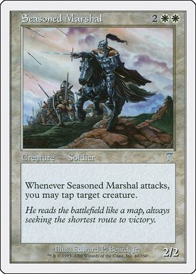 Seasoned Marshal card from 7th Edition