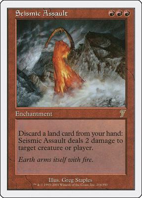 Seismic Assault card from 7th Edition