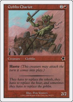 Goblin Chariot card from Starter 1999
