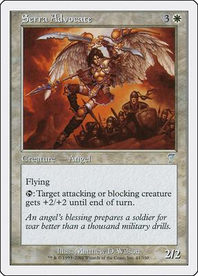 Serra Advocate card from 7th Edition