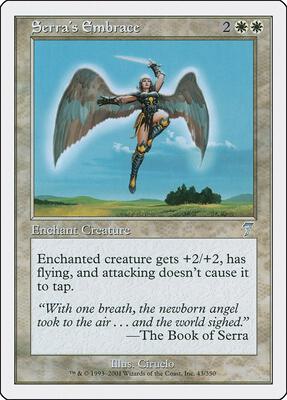 Serra's Embrace card from 7th Edition