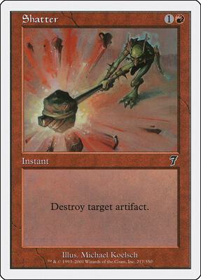 Shatter card from 7th Edition
