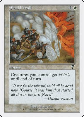 Shield Wall card from 7th Edition