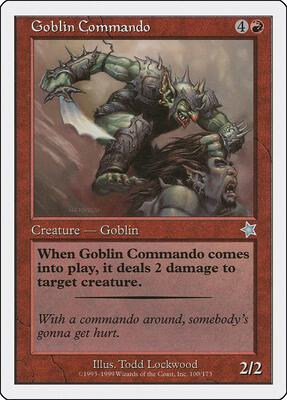 Goblin Commando card from Starter 1999