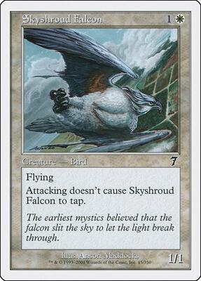 Skyshroud Falcon card from 7th Edition