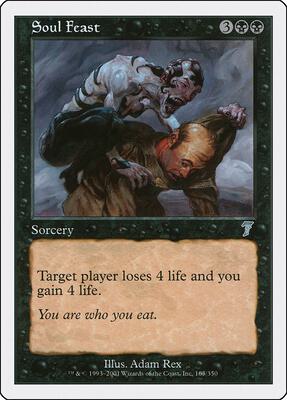 Soul Feast card from 7th Edition