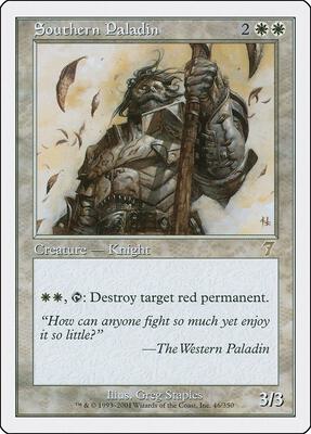 Southern Paladin card from 7th Edition