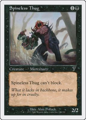 Spineless Thug card from 7th Edition